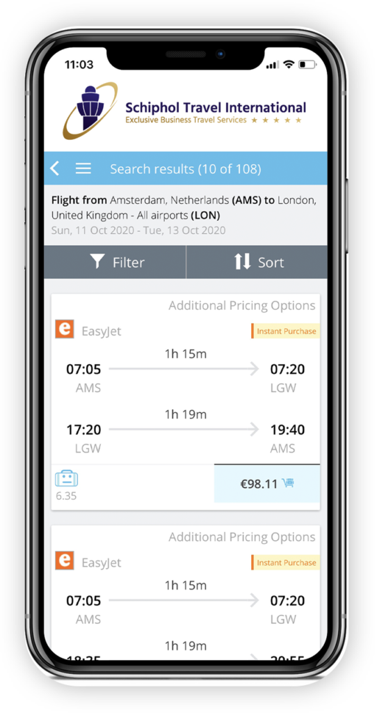 mobile schiphol app